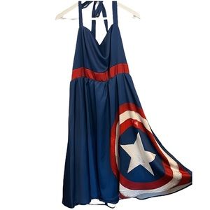 Marvel Captain America Halter Dress Her Universe limited edition pin up dress